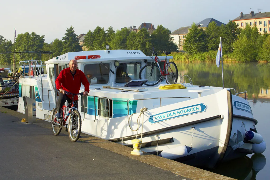 Zwischenstopp für eine Radtour in Givet