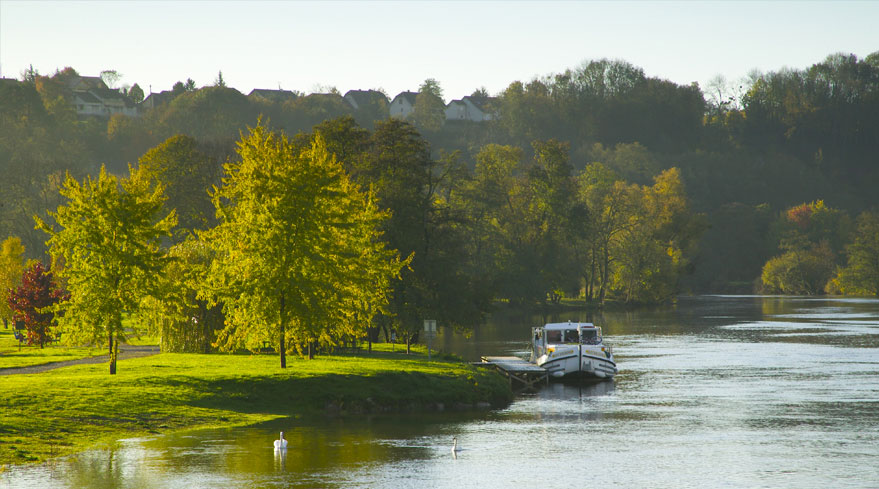 Bateau en croisière en Allemagne