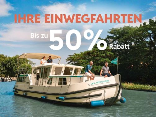 Bis zu 50 %* Rabatt auf unsere Einwegfahrten zu festen Terminen!